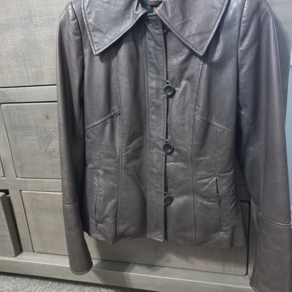 Danier Leather Jacket - deep brown - Picture 2 of 7